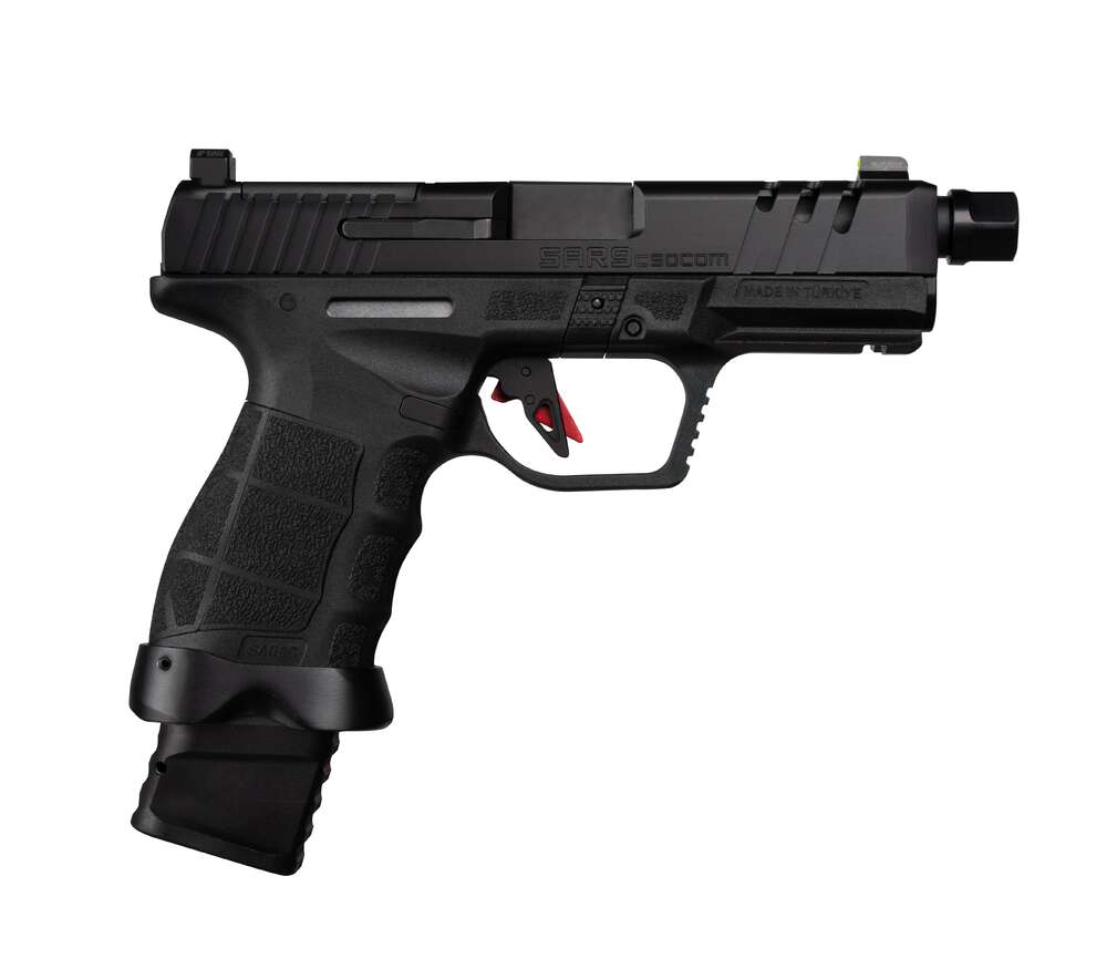 Handguns SAR Firearms SAR9 Socom Compact 9mm SAR9 SOCOM CPT 9MM BLK 4.5" TB • 